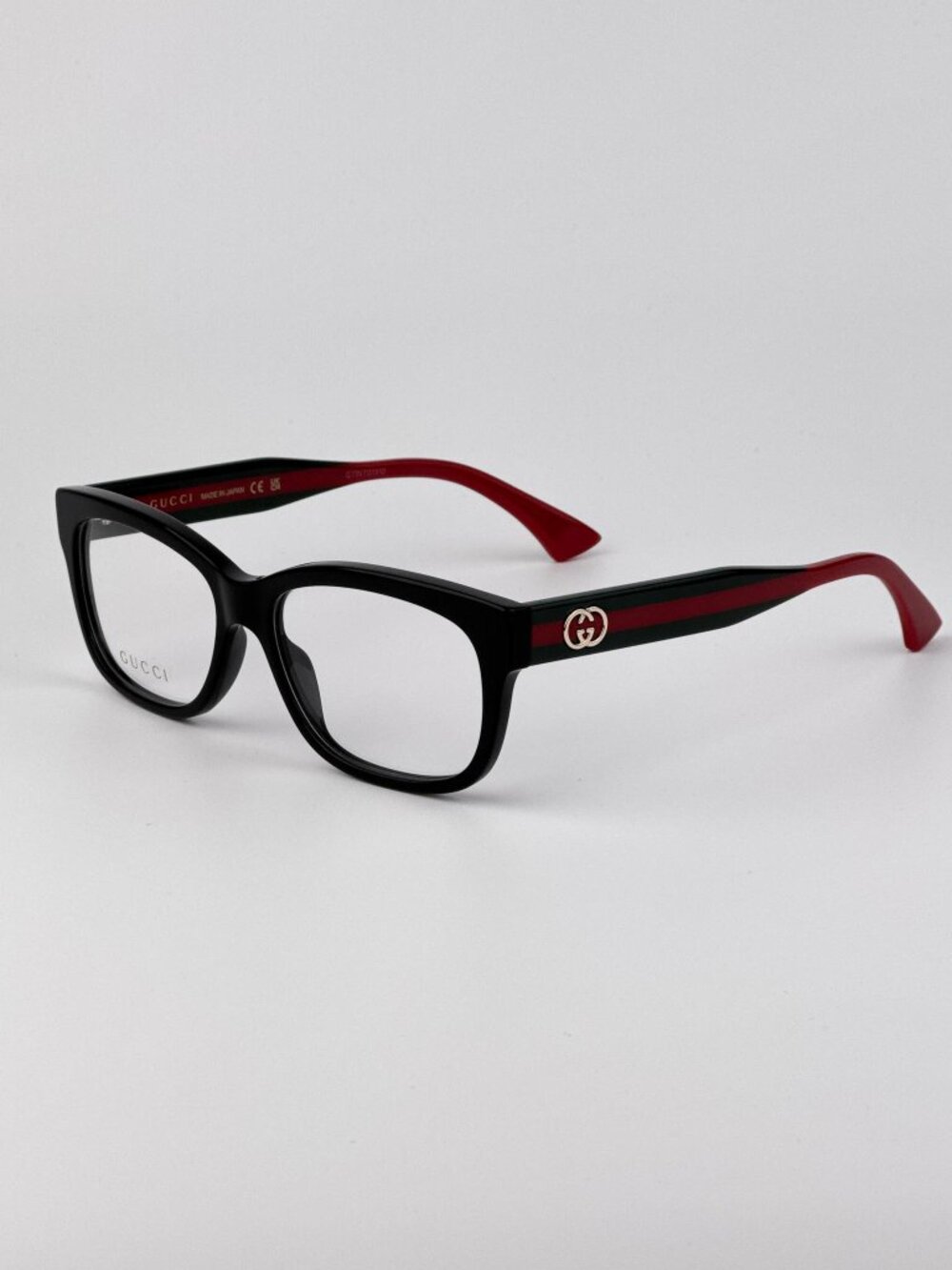 Gucci GG0278ON 011 Rectangle Eyeglasses – Black Green | Unisex Designer Frames - Picture 6 of 12